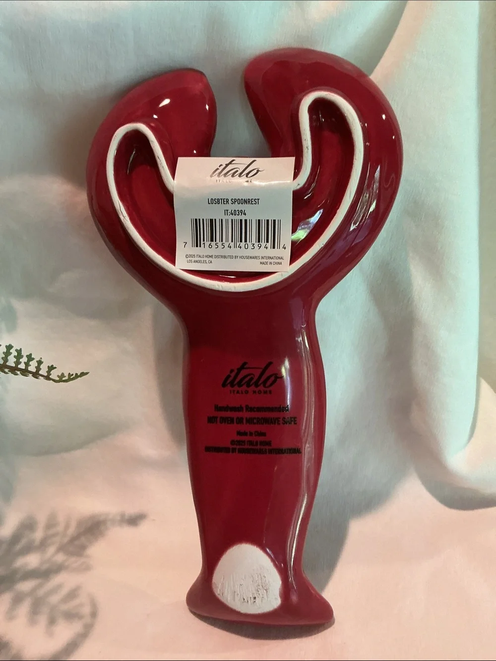 Coastal Inspired Lobster Shaped Spoon Rest